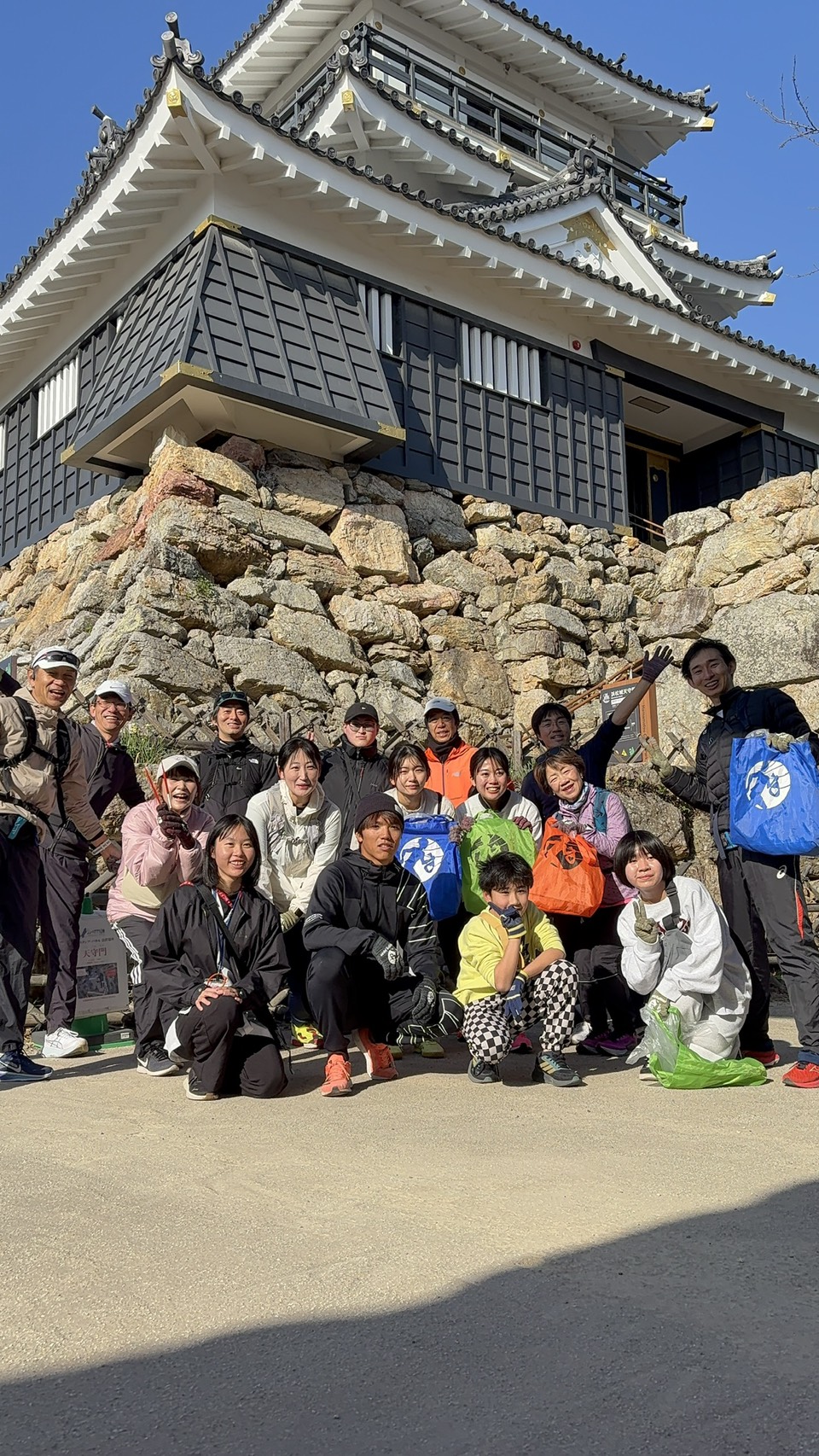 浜松城での集合写真