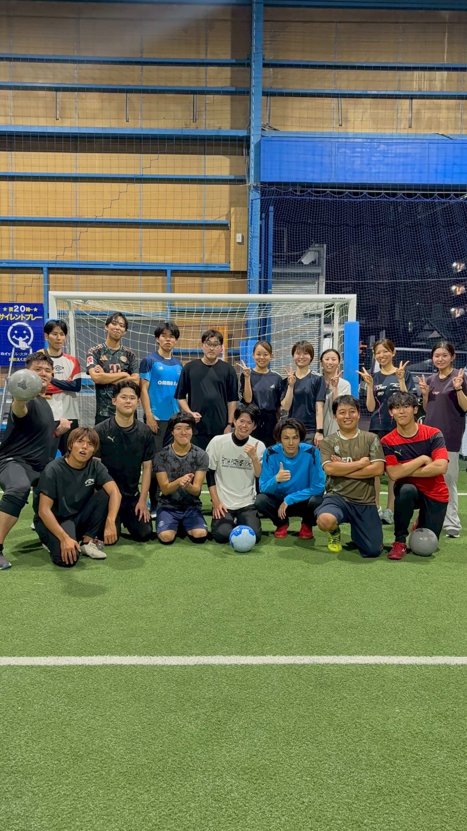 ゆるスポナイトのフットサルイベントの様子(浜松)